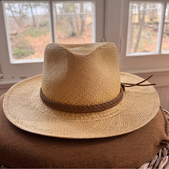 Vintage Orvis Genuine Panama Hat - Hand Woven in Ecuador - Made in USA- Size S/M